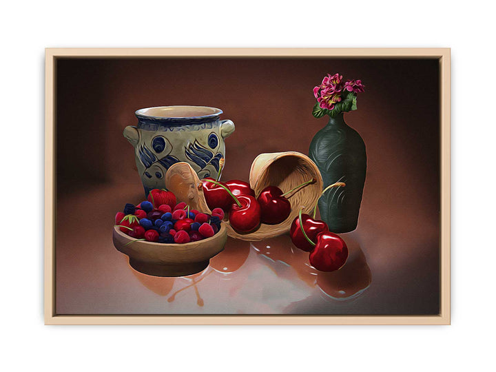 Cherry Still Life Painting 
