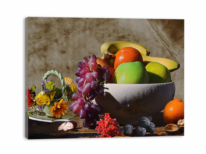Fruit Bowl Still Life Painting 
