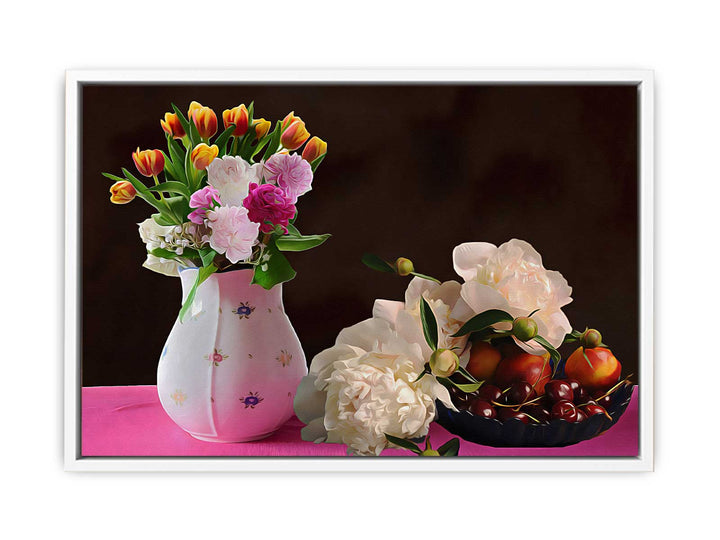 Flower Vase Still Life Painting 