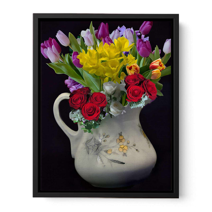 Colorful Flower  and Vase Painting 