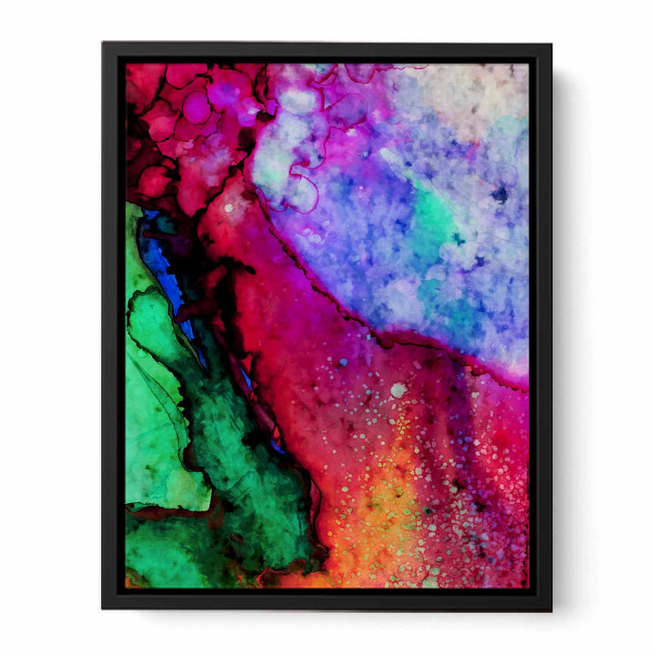 Red Blue  Green Abstract Painting 
