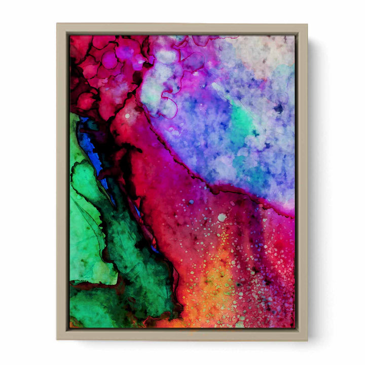 Red Blue  Green Abstract Painting 