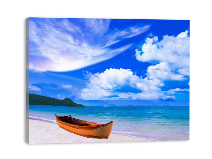 Beach Boat  Painting 