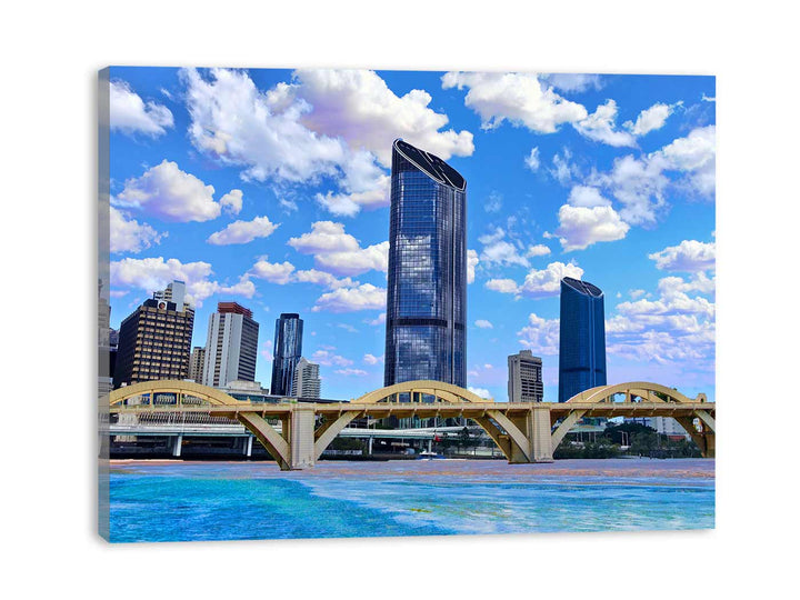 Brisbane River Bridge Painting 