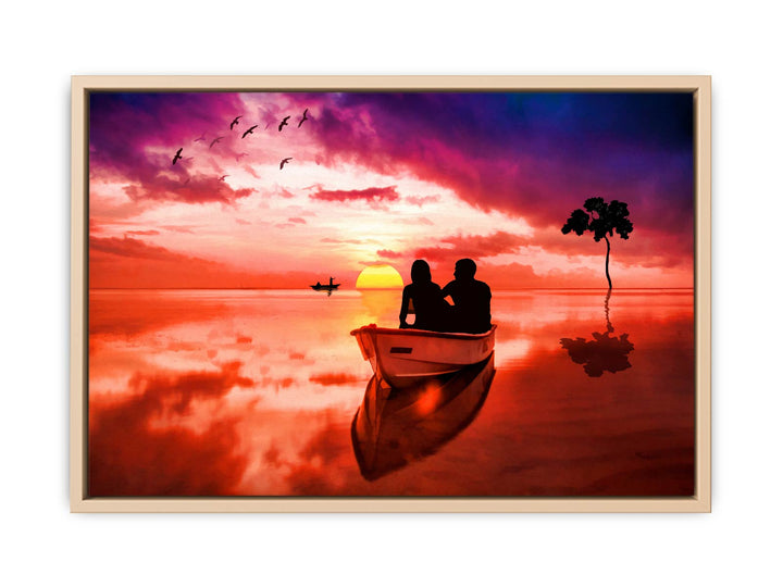 Couple  Love Boat Painting 