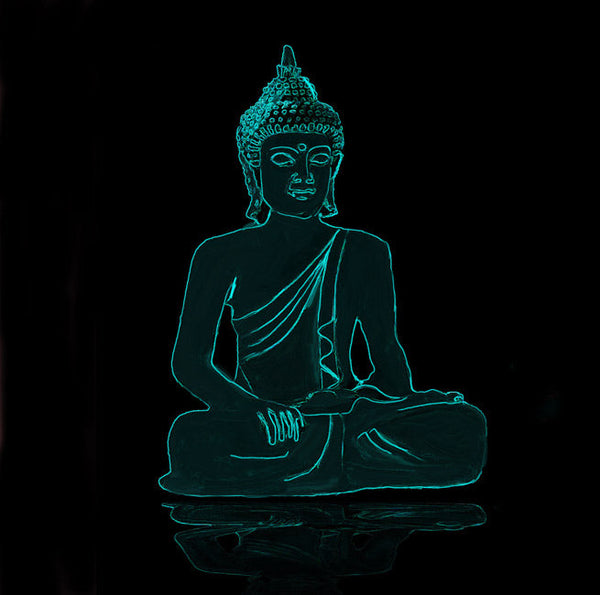 Glow in Dark  Buddha Painting