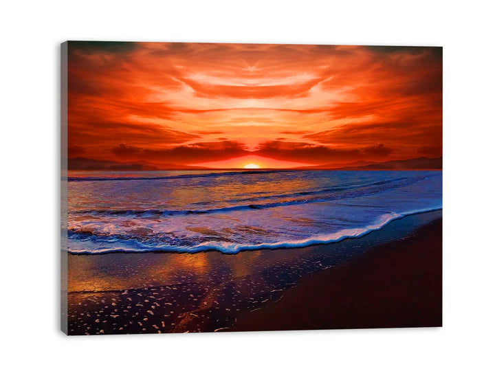 Beach  Sunrise  Painting 