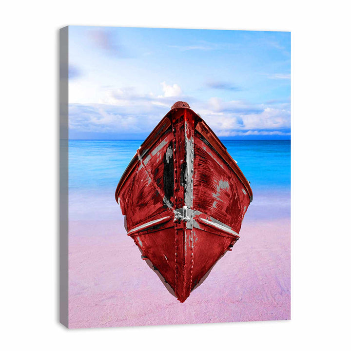 Red Boat Painting 