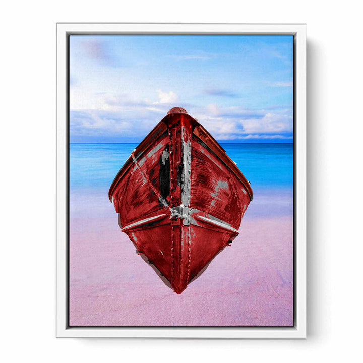 Red Boat Painting 