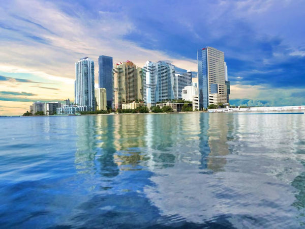 Miami Skyline Painting