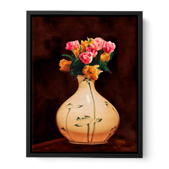 Tulip Flower Vase  Painting 