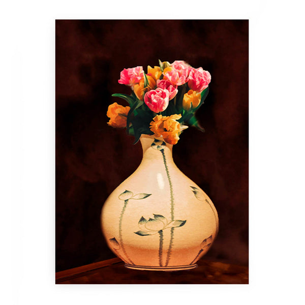 Tulip Flower Vase  Painting