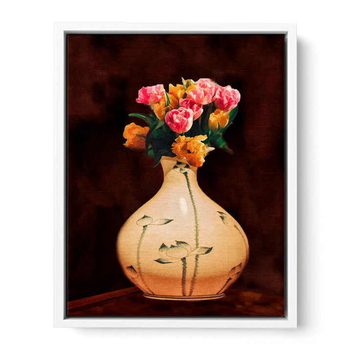 Tulip Flower Vase  Painting 