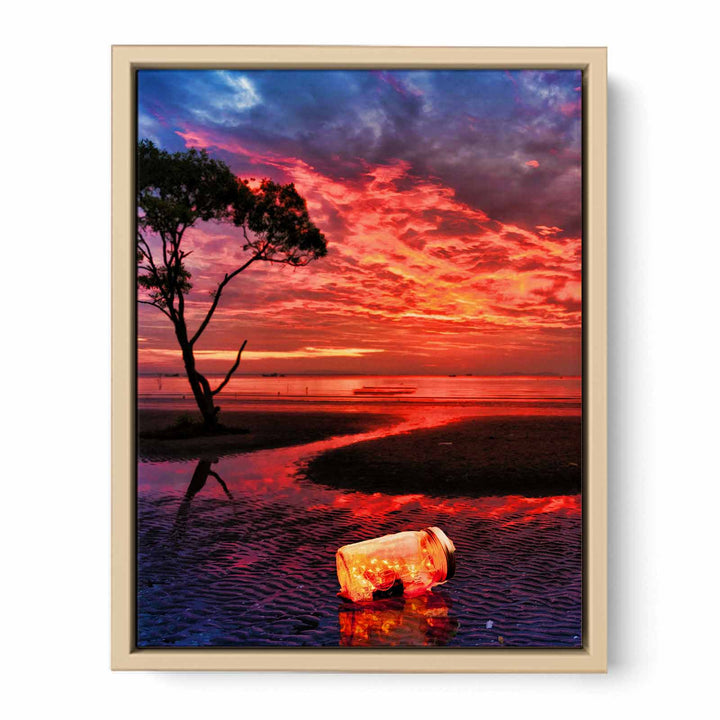 Glimmering  Sunset Painting 