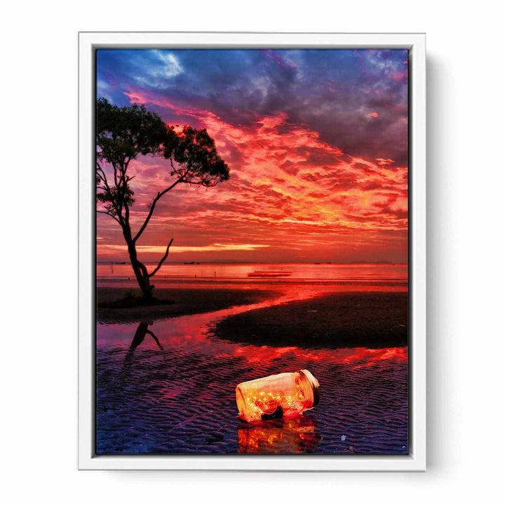Glimmering  Sunset Painting 
