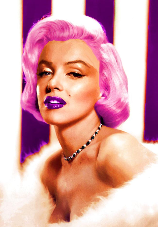 Marilyn Purple Hair Painting