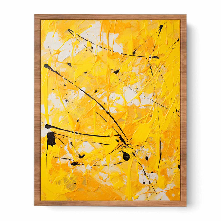 Painting Yellow Color Drips