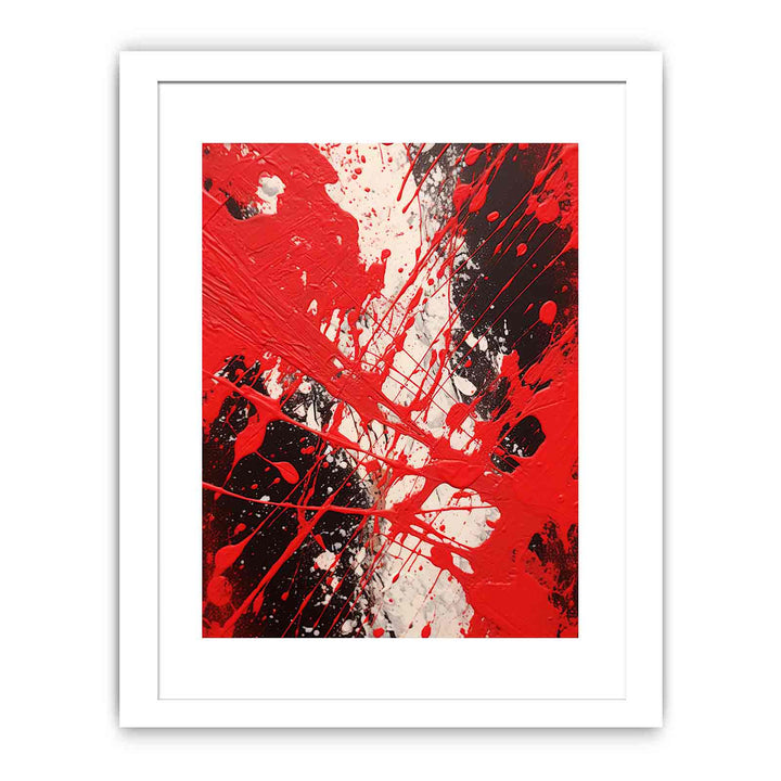 Red Dripping Color Painting