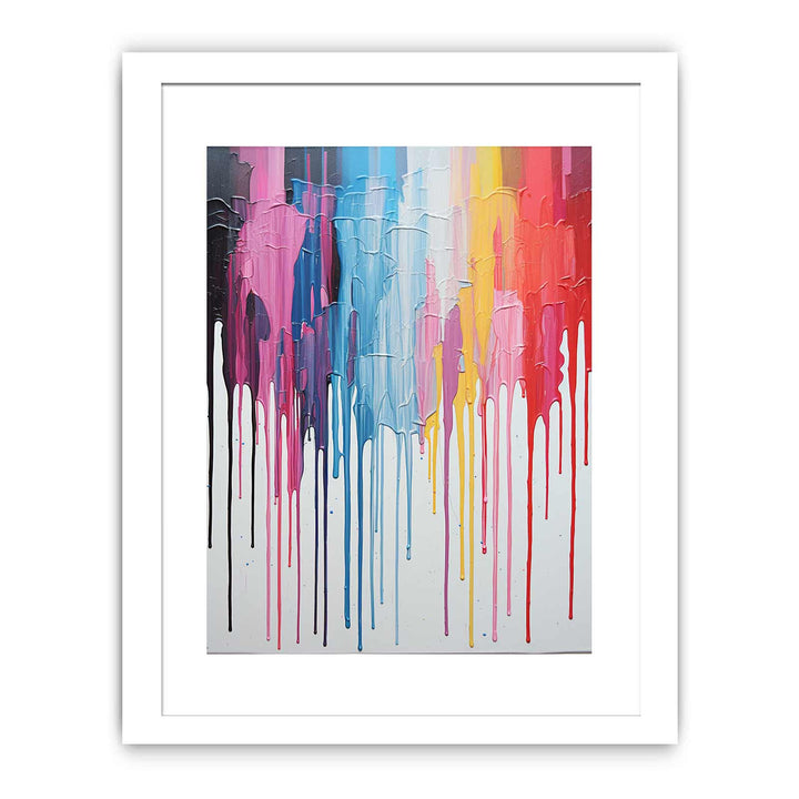 Rainbow Dripping Color Painting