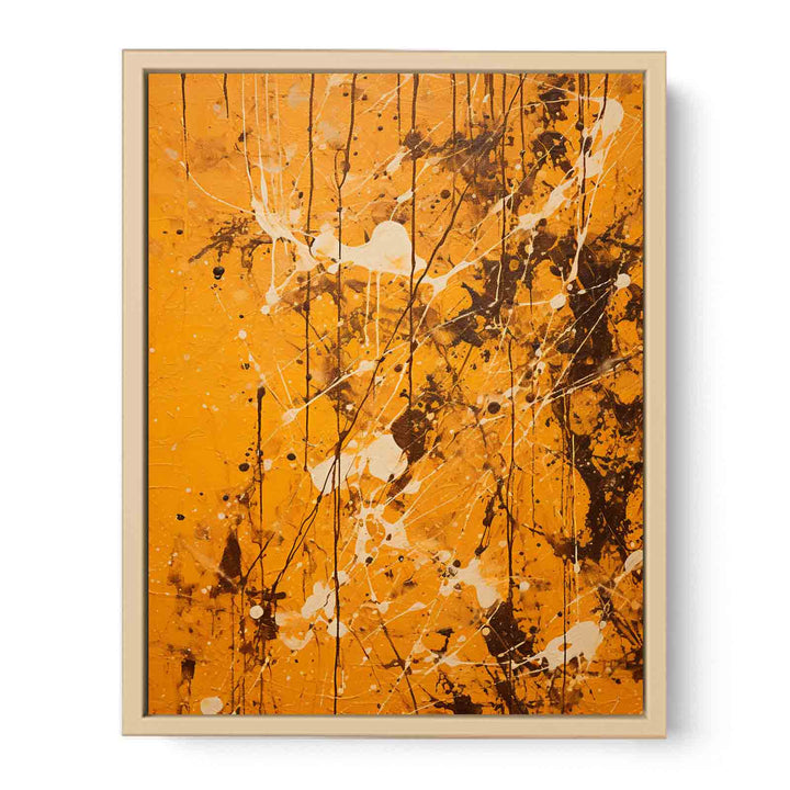 Brown Dripping Color  Art Painting