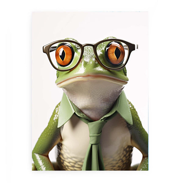 Frog Glasses Modern Art Painting 