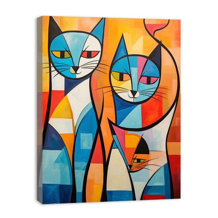 Cats Modern Art Painting