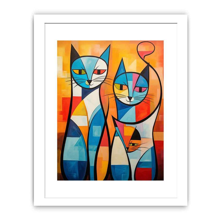 Cats Modern Art Painting