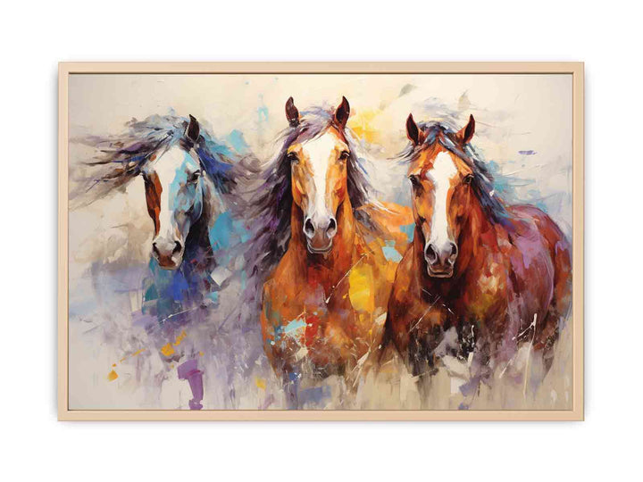 Horses Modern Art Painting