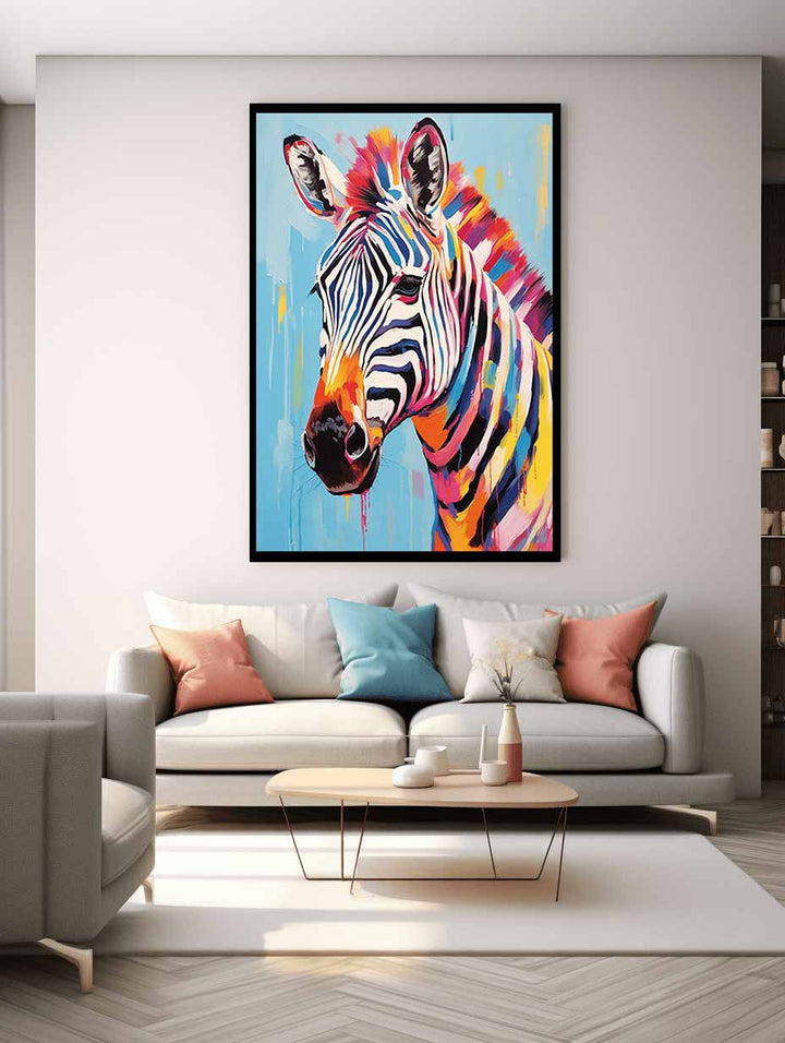 Modern Zebra Art Painting