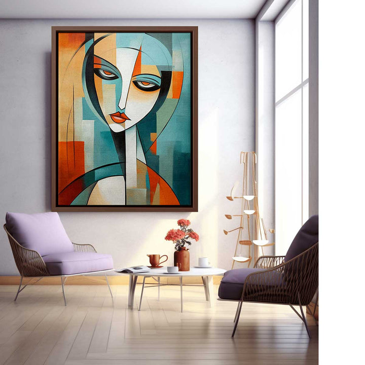 Modern art Woman Painting