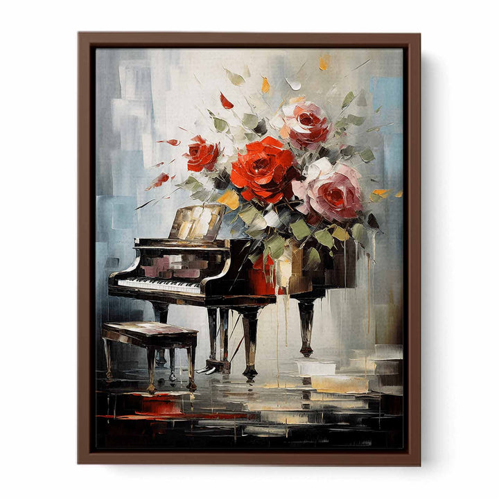 Piano Flower Modern Painting