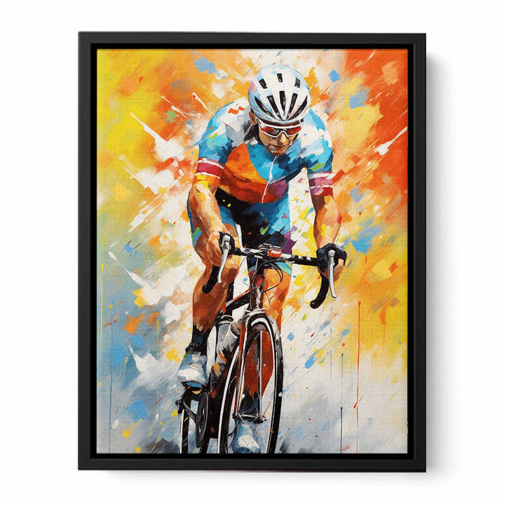 Rider Cycle Modern Art Painting
