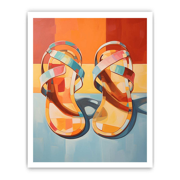 Modern Art Slippers Painting