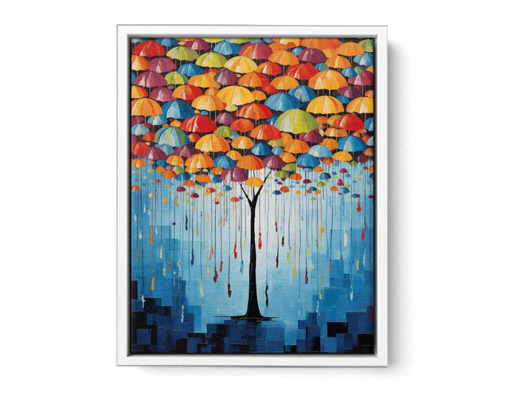 Umbrella FurnitureTree Modern Art  Painting