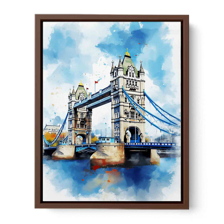Bridge Tower Modern Art  Painting