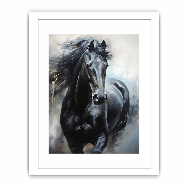 Black Horse Modern Art  Painting