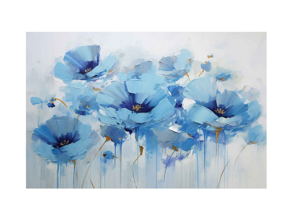 Blue Flower Modern Art  Painting