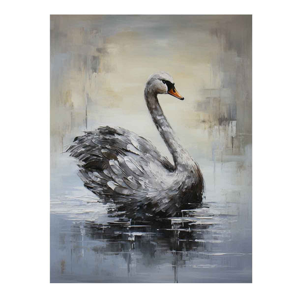 Modern Art Painting Grey Bird
