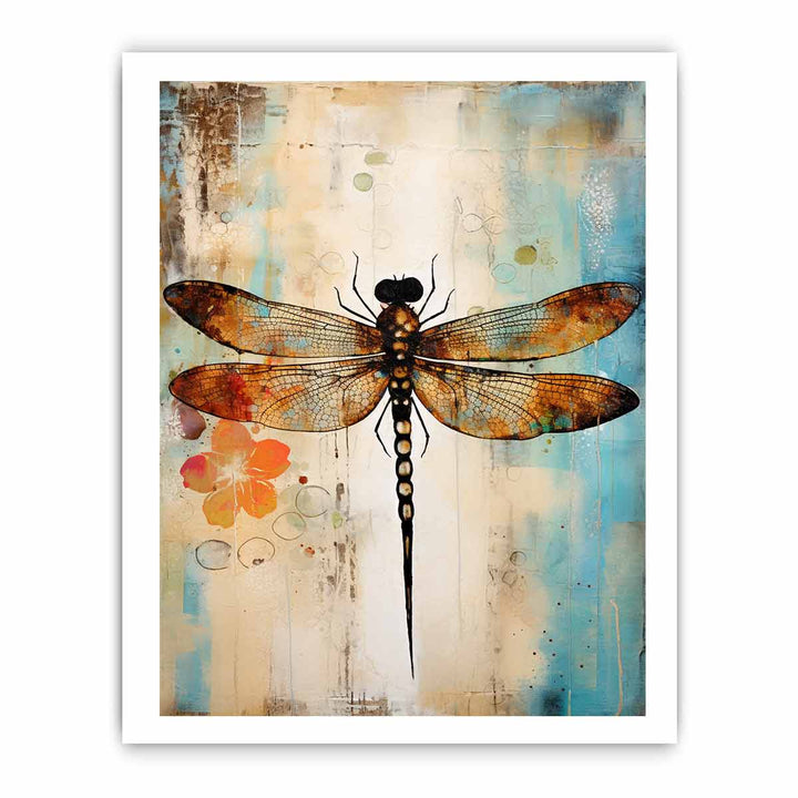 Modern Dragonfly Art Painting